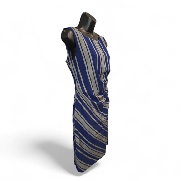 Dana Buchman Striped Suiting Sheath Dress - Picture 3 of 6